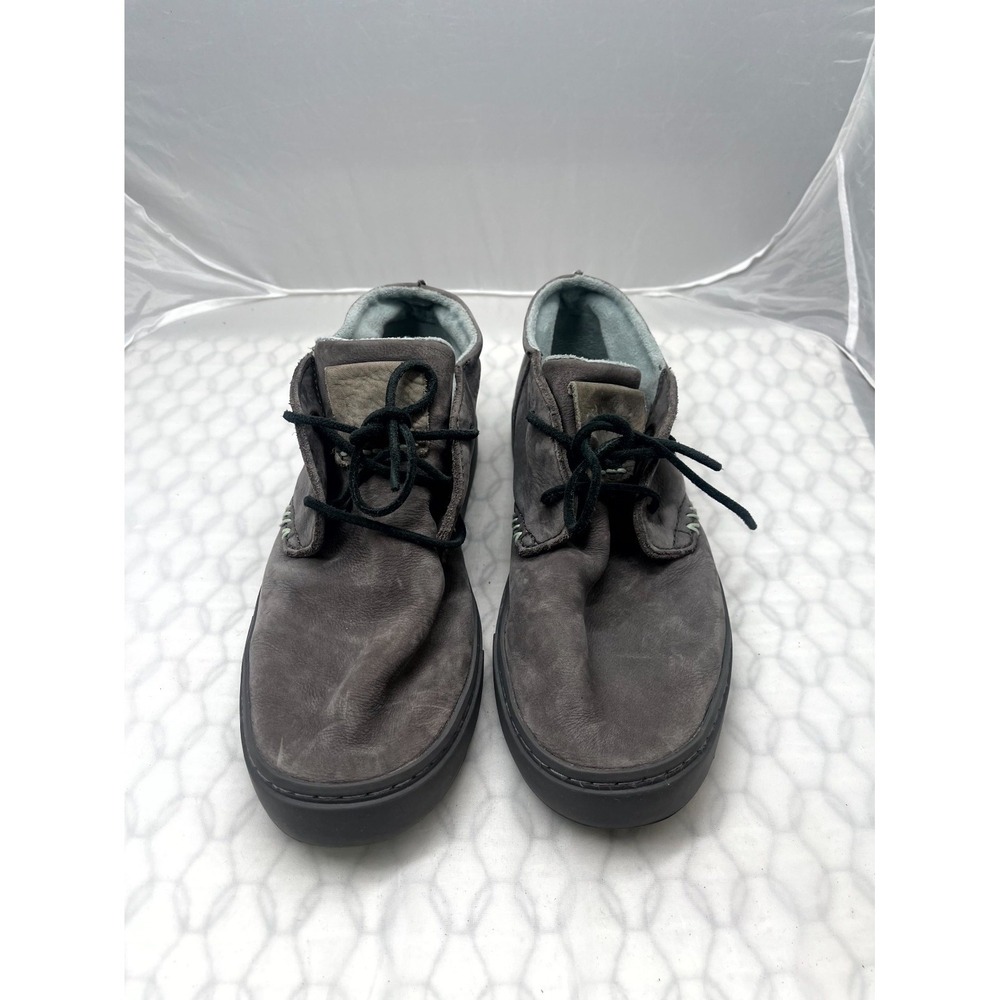 Satorisan Chukka Men's US 10.5 Gray Leather Lace Up Comfort Casual Ankle Boots‎